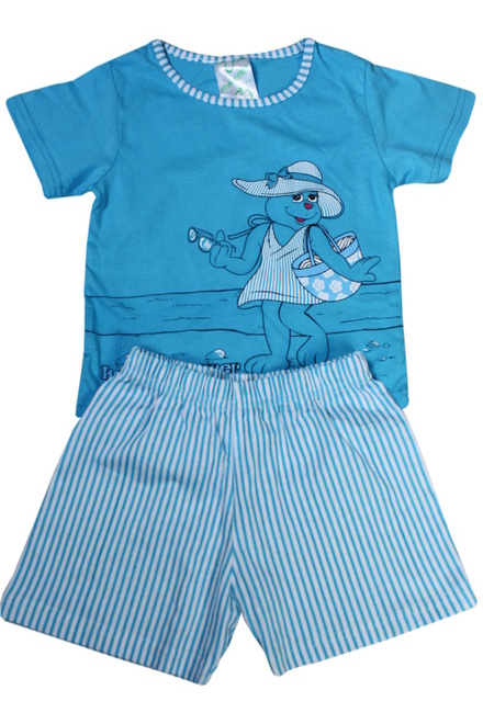 Nelinka dívčí pyžamko světle modrá velikost: 1-2 roky