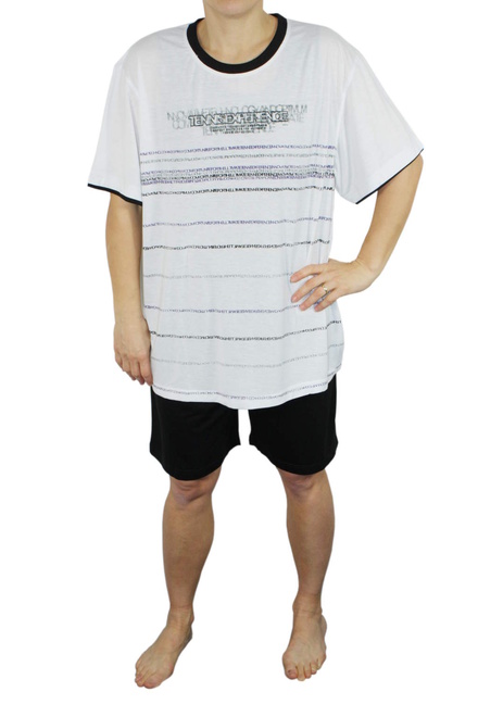 Benter Fashion pánské pyžamo bílá velikost: XXL