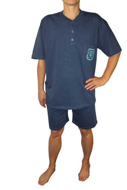 Raven pánské bavlněné pyžamo modrá velikost: XL