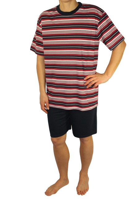 Devon pánské pyžamo tmavě červená velikost: L