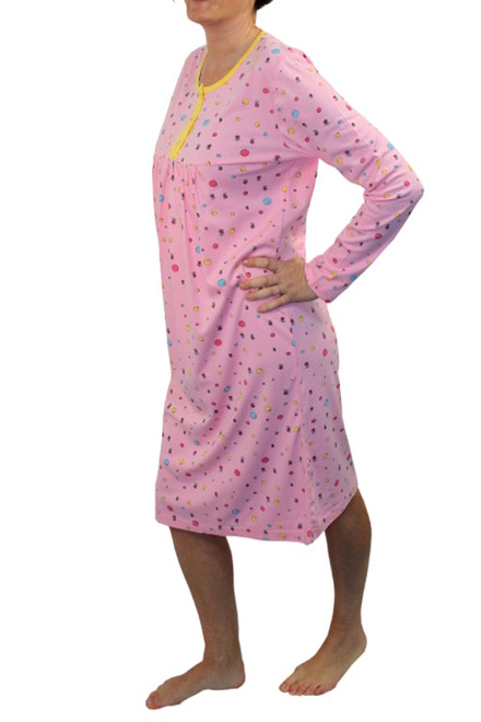 Hannah dámská noční košile světle růžová velikost: XL