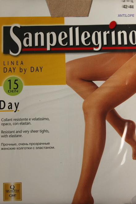 Linea Day By Day - punčochové kalhoty - 15 den hnědá velikost: XL