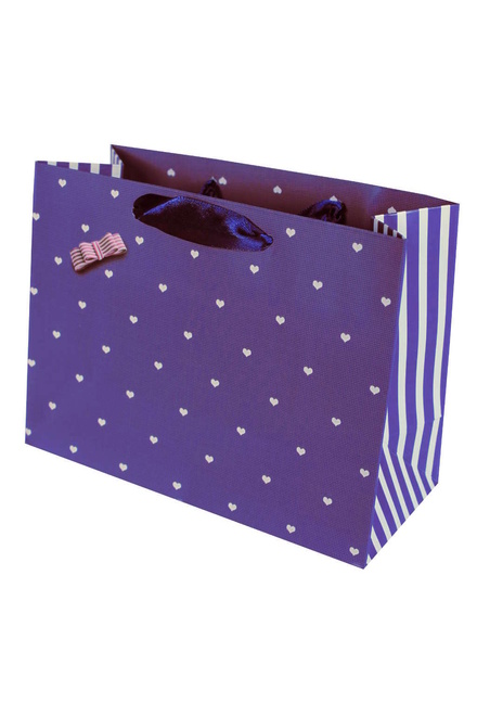 Modrá dárková taška 19,5x15,5x8,5 cm