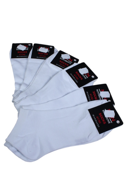 Trevis white pánské kotníčkové ponožky - dvojbal bílá velikost: XXL