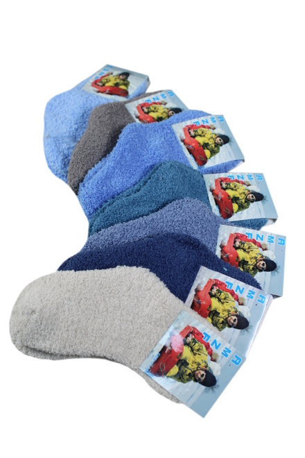 A.M.F.Z. dětské žinilkové ponožky tmavě modrá velikost: 5-6 let
