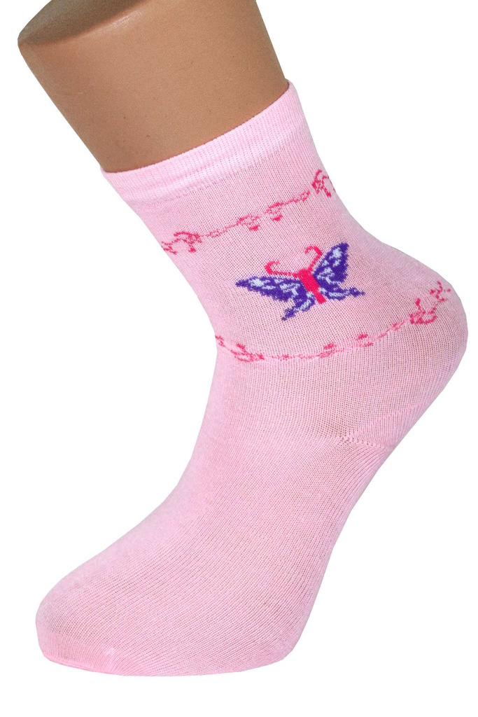 Dámské ponožky s motýlem - 3bal