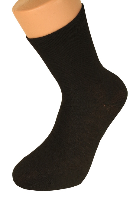 Dámské bavlněné ponožky - 3 páry černá velikost: 38-42