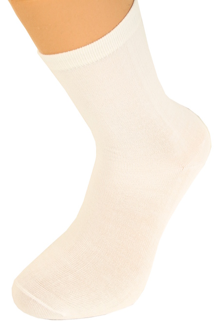 Dámské bavlněné ponožky 3 páry bílá velikost: 38-42