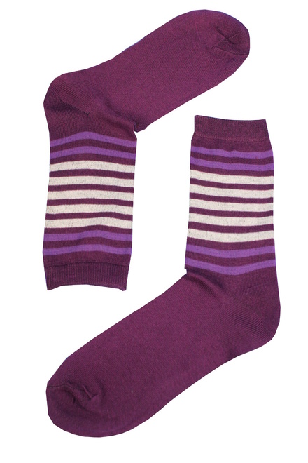 Dámské ponožky s pruhy MIX velikost: 35-38