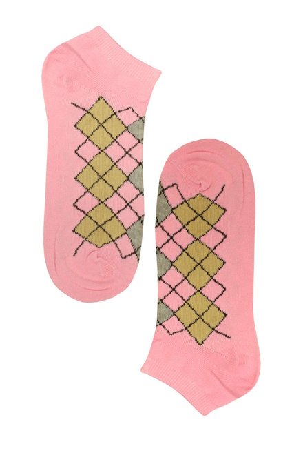 Ponožky kostka světle růžová velikost: 35-39