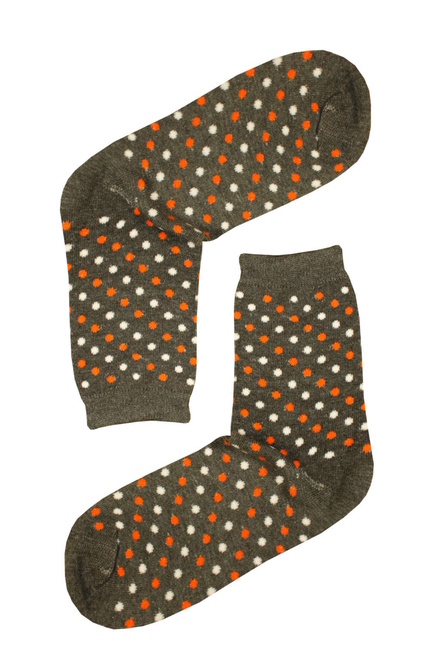 Ponožky malý puntík tmavě šedá velikost: 39-42