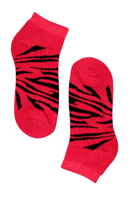 Thermo ponožky Tygr tmavě růžová velikost: 35-38