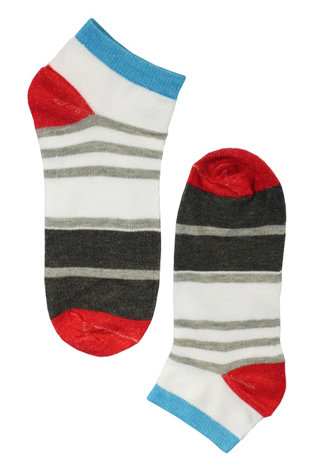 Barevné kotníkové ponožky  - 3páry MIX velikost: 38-42