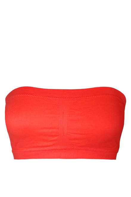 Bekky podprsenkový pás bez ramínek oranžová zářivá velikost: L