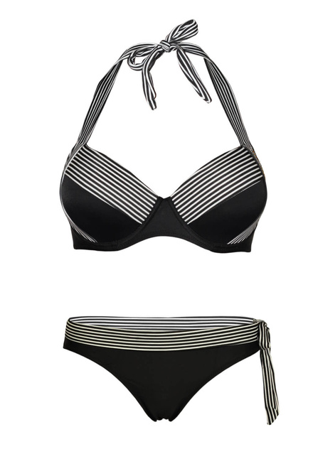 Frencis Black dámské módní plavky S281 černá velikost: XL