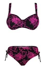 Dorka pink dvoudílné plavky kostice T101