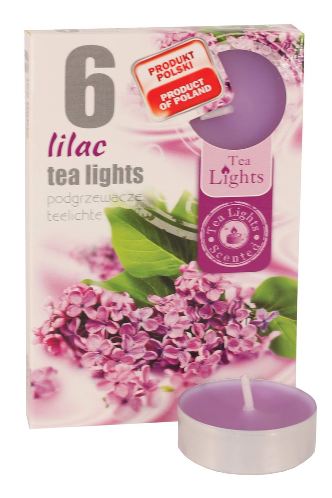 Lilac - 6 ks vonných svíček