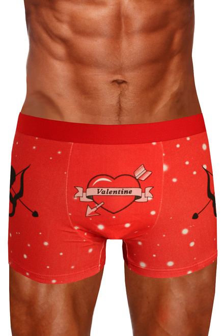 Valentine boxerky červená velikost: L