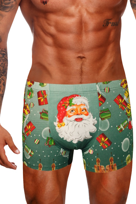 Merry Christmas boxerky pro muže zelená velikost: L