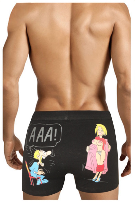 AAA boxerky s vtipným obrázkem růžová velikost: L