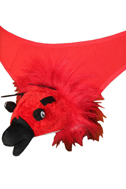 Vtipná tanga se zvířátkem červená velikost: UNI