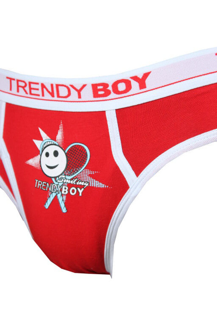 Trendy Boy chlapecké slipy červená velikost: 9-10 let