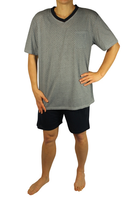 Javon pánské pyžamo šedomodrá velikost: XL