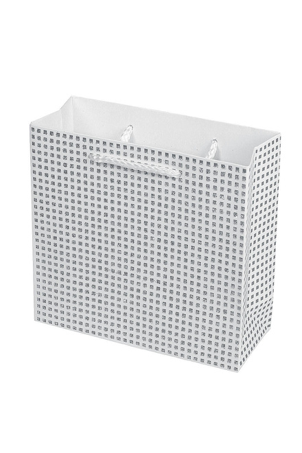 Little Cube bílá dárková taštička 14x14 cm