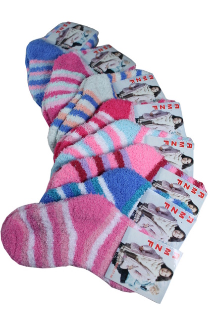 AMZF ponožky dětské spací světle růžová velikost: 5-6 let