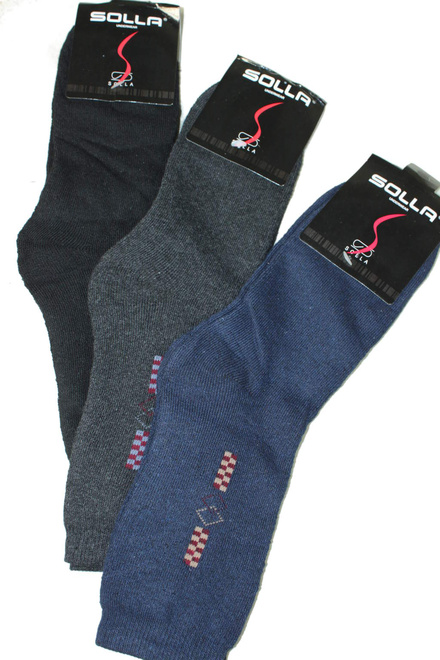 Juko Solla teplé ponožky - 3bal MIX velikost: 43-47