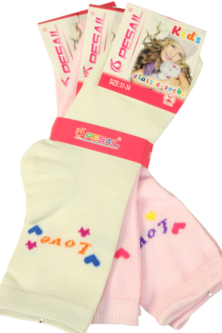 Kids Love ponožky - trojbal MIX velikost: 3-4 roky