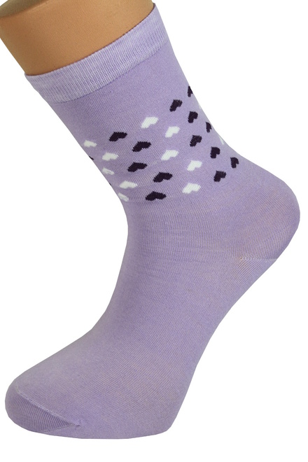 Dámské ponožky se srdíčky- 3pack MIX velikost: 35-38