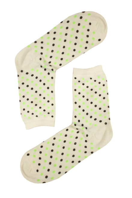 Ponožky malý puntík bílá velikost: 39-42