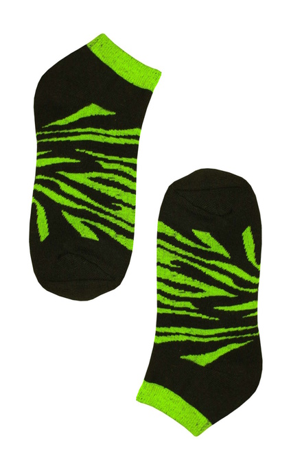 Thermo ponožky Tygr zářivě zelená velikost: 35-38