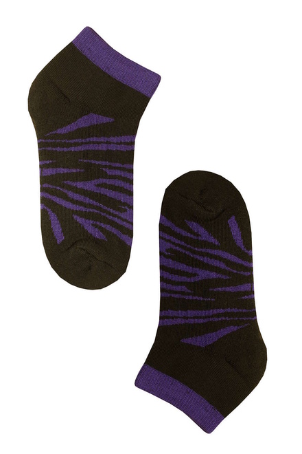 Thermo ponožky Tygr fialová velikost: 35-38