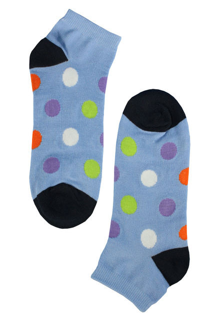 Happy ponožky - barevné puntíky modrá velikost: 39-42