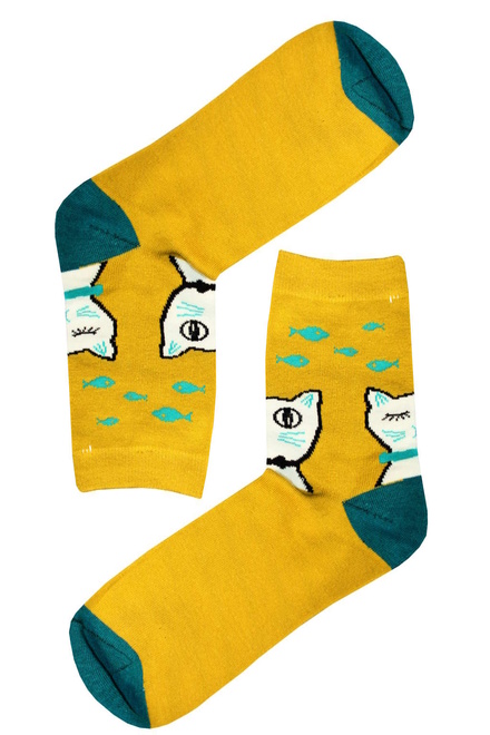 Mici veselá ponožka žlutá velikost: 35-38