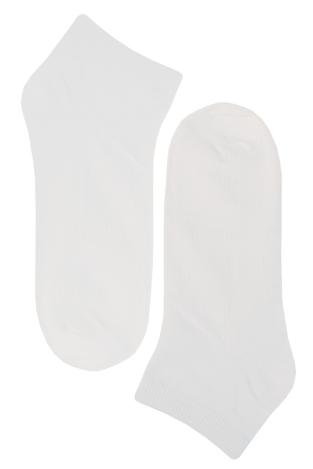 Dámské levné bambusové ponožky krátké bílá velikost: 35-38