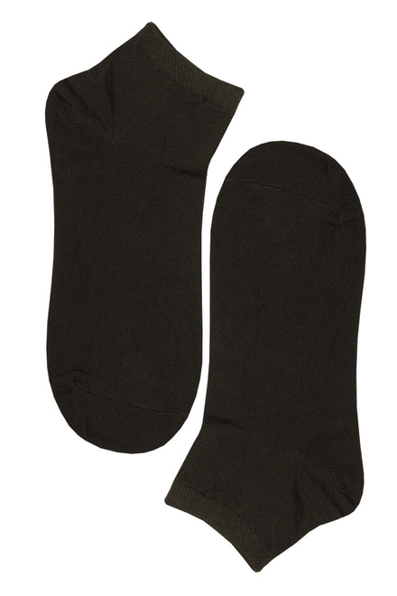 Pánské bavlněné ponožky krátké 3Pack černá velikost: 44-47