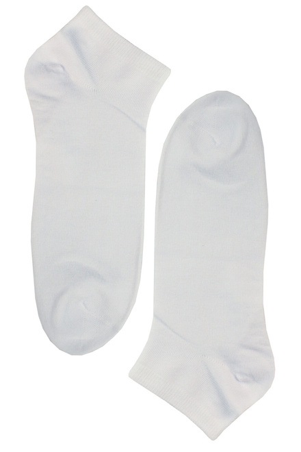 Pánské kotníčkové ponožky bavlněné - 3 páry bílá velikost: 44-47