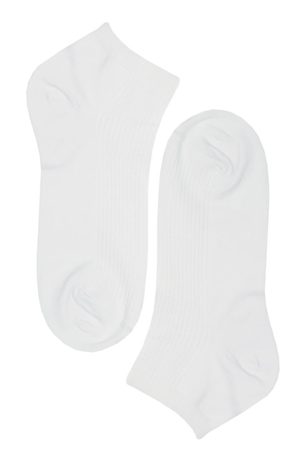 Dámské zdravotní krátké ponožky bavlněné - 3 páry bílá velikost: 35-38
