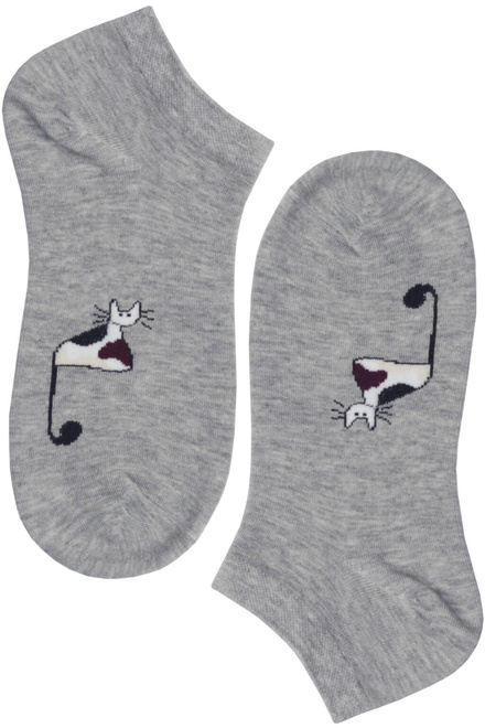Veselé dámské ponožky bavlna Cat CW355 - 3 páry MIX velikost: 39-42
