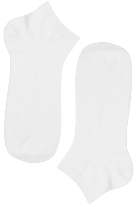 Pánské kotníčkové ponožky bavlněné CM110A- 3 páry bílá velikost: 44-47