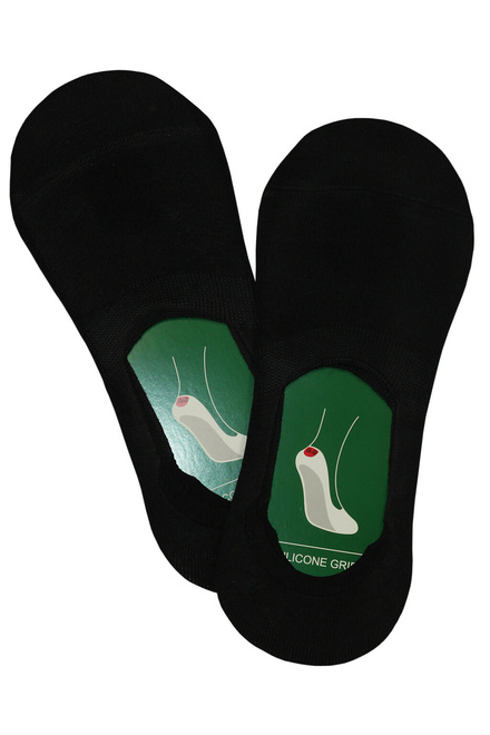 Skryté bavlněné ponožky Silicone Grip - 5 párů