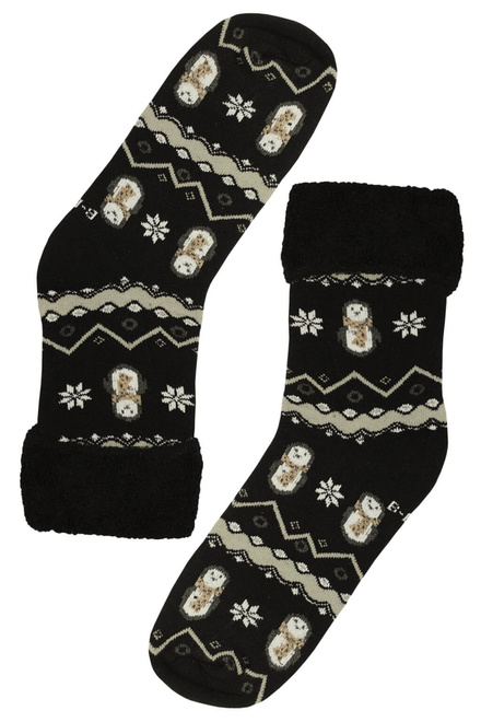 Dámské vánoční ponožky teplé - 3 bal