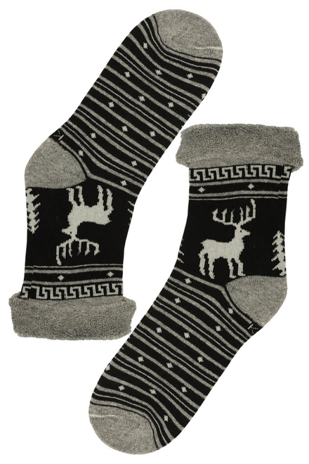 Dámské vánoční ponožky thermo - 3 bal