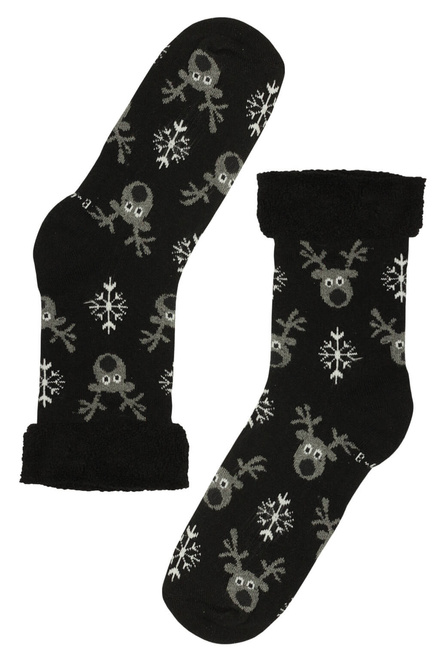 Dámské ponožky s vánočním motivem - 3 bal