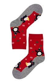 Tučňáci na sněhu dámské vánoční ponožky