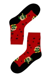 Veselé dámské ponožky vánoční motiv