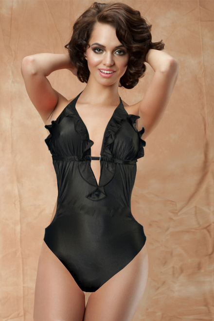 Caprii módní jednodílné plavky černá velikost: L